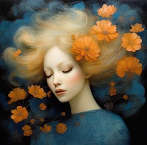 Menina bonita Pintura em tela, Arte da parede | Impressões em tela