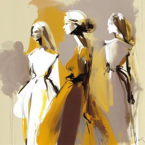 Pintura minimalista expressionismo abstrato, pintura de mulher, Impressões murais