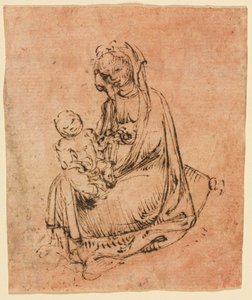 Madonna e criança de follower of Stefano da Zevio