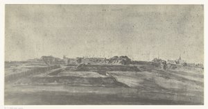 Vista de Maastricht, 1672 Fotos de desenhos da invasão francesa da Holanda em 1672 por Adam Frans van der Meulen preservados na Manufacture des Gobelins (título da série)