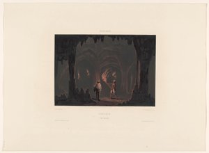 Cavernas de Hato Curaçao. Cave of Hato (título no objeto) de jonkheer Jacob Eduard van Heemskerck