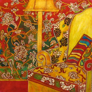 Cadeira da sala de estar, 2016 (técnica mista) de linda arthurs