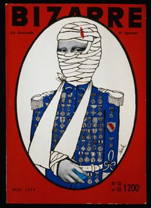Mona Lisa, capa da edição especial da revista Bizarre, Paris, Libreries des Tuileries, Maio de 1959, França, século XX
