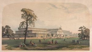 O Palácio de Cristal de possibly by Joseph Nash