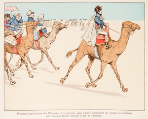 Jacques Marie Gaston Onfroy de Breville dit JOB (1858-1931) - Napoleão Bonaparte em Expedição ao Egito com a Armee e Cientistas em 1798, Coleção Particular