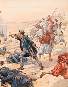 Jacques Marie Gaston Onfroy de Breville dit JOB (1858-1931) - A corneta de Sidi Brahim (A corneta Guillaume Rolland (1821-1916) fez soar a acusação para levantar as tropas contra Abd el Kader em 1842), Coleção Privada de pseudonym for Onfray de Breville Jacques Job