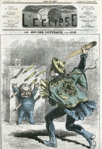 Le jeux des knives, Adolphe Thiers (1797-1877), historiador e estadista francês. Capa em "L