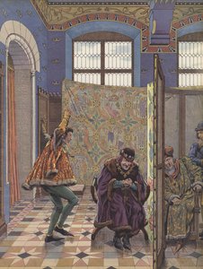 A trama de Luís XI para dividir os borgonheses dos seus aliados ingleses (cor litho) de pseudonym for Onfray de Breville Jacques Job