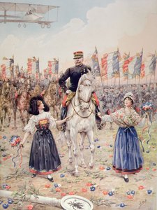 Marechal Ferdinand Foch (1851-1929), o Libertador (cor litho) de pseudonym for Onfray de Breville Jacques Job