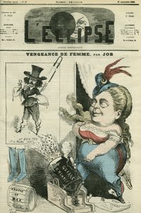 Olympe Audouard (1830-1890), feminista francesa e sua inimiga Jules Barbey d