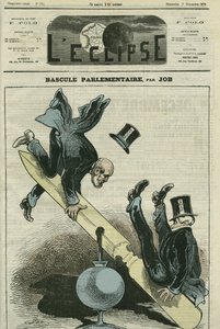 A troca parlamentar entre os partidos da direita e da esquerda. Capa em "L
