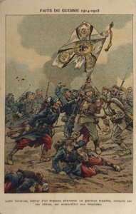 1ª Guerra Mundial: A captura da bandeira (ilustração) de pseudonym for Onfray de Breville Jacques Job