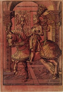 Imperador Maximiliano I, armado a cavalo, 1508