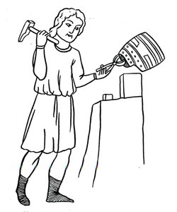 "Helmsmith at Work alemão", c1515