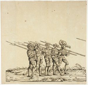 Alabardeiros, da Procissão Triunfal de Maximiliano