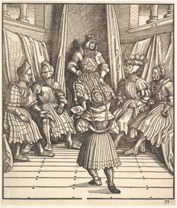 Ilustração do Rei Branco Der Weiß König, séculos XV-XVI.