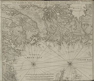 Norsk bokmål: Mapa da colecção de mapas da Biblioteca Nacional. O mapa foi emitido em () e mostra de van Keulen