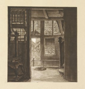 Interior da casa de Rembrandt de weduwe Dietrich
