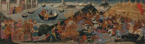 A Batalha de Farsália e a Morte de Pompeu, 145560 de workshop of Apollonio di Giovanni