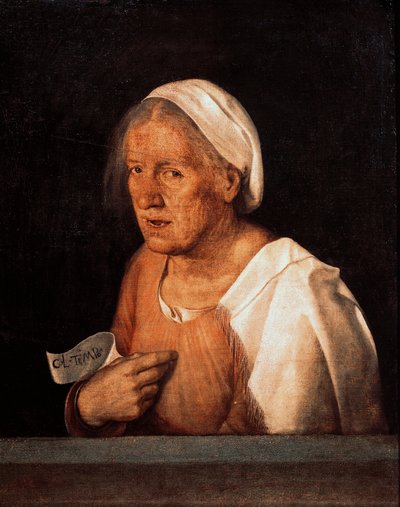 La Vecchia (A Velha Mulher) depois de 1505 (óleo sobre tela) de Giorgione
