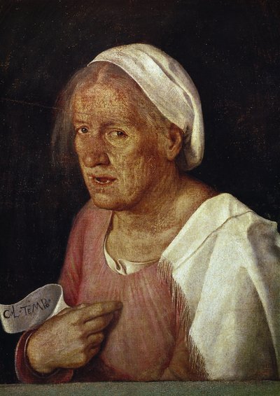 La Vecchia (a velha), depois de 1505 (óleo sobre tela) de Giorgione