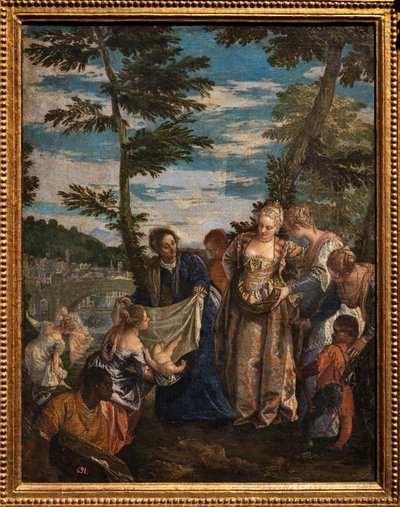 Die Auffindung des Mose von (1528-88) Veronese