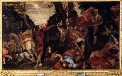 A conversão de São Paulo (A conversão de São Paulo). Pintura de Paolo Veronese (1528-1588). Óleo sobre tela de Veronese