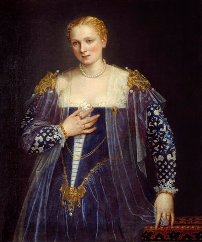Retrato da Bela Pintura Nani de Paolo Veronese (1528-1588) Sol do século XVI. 1,19x1,03 m de Veronese