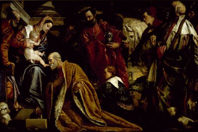 A Adoração dos Reis Magos (óleo sobre tela) de Veronese
