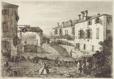 Le Porte de Dolo (etching) de Canaletto