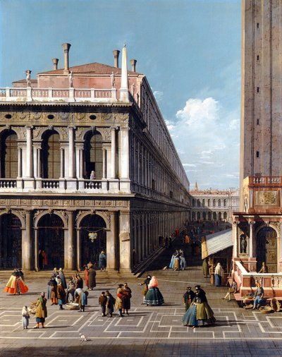 Piazza San Marco - Canaletto (1697-1768). Óleo sobre tela de Canaletto