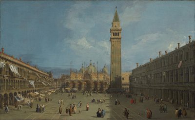 Piazza San Marco, c.1730 (óleo sobre tela) de Canaletto