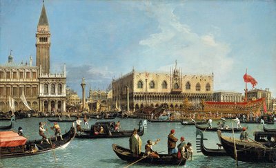 Regresso de Bucintoro a Molo no Dia da Ascensão de Canaletto