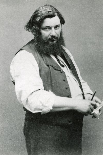 Gustave Courbet (fotografia a preto e branco) de (1820 1910) Nadar