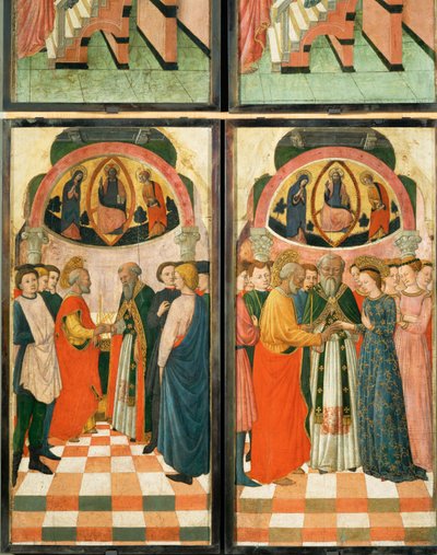 12 cenas da vida da Virgem ... de (active c.1463-c.1490) Master of Wilten