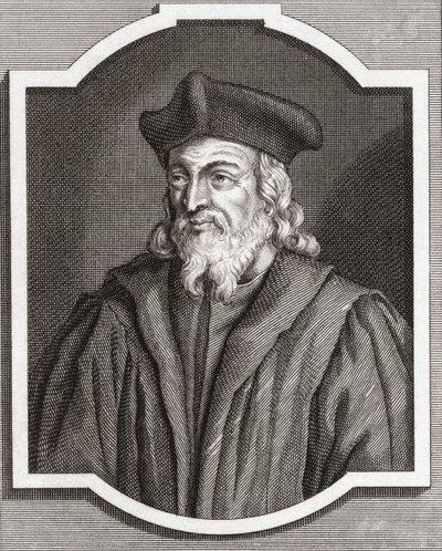 Jerónimo de Praga. Retrato. Século XVIII (impressão) de (after) Dutch School