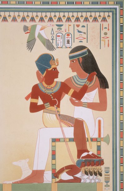 746.c.1. & f.8 Amounoph II e sua governanta de 