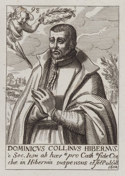 Dominic Collins, jesuíta irlandês e mártir católico (gravura) de (after) English School
