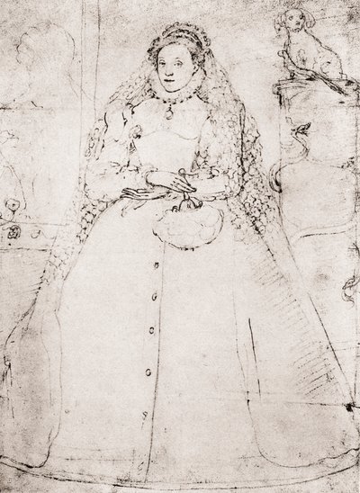 Elizabeth I (litho) de (after) English School