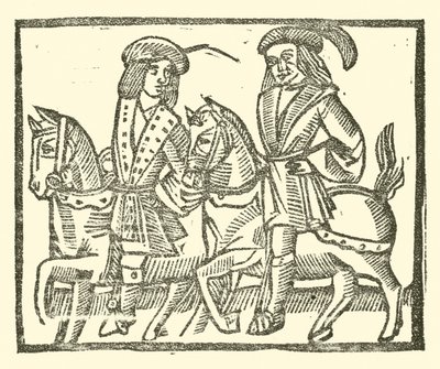 Ilustração para As Baladas Roxburghe (xilogravura) de (after) English School