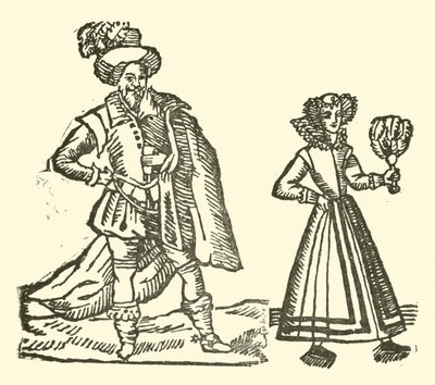 Ilustração para As Baladas Roxburghe (xilogravura) de (after) English School