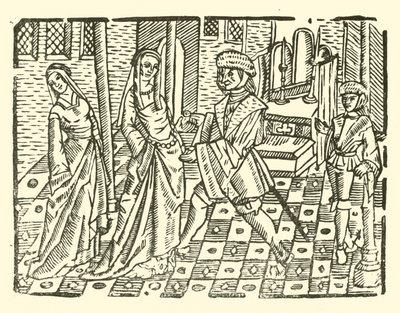 Ilustração para As Baladas Roxburghe (xilogravura) de (after) English School