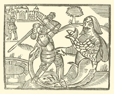 Ilustração para As Baladas Roxburghe (xilogravura) de (after) English School
