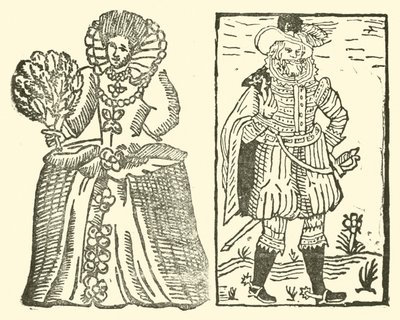 Ilustração para As Baladas Roxburghe (xilogravura) de (after) English School