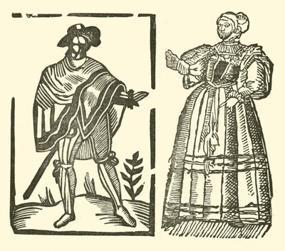 Ilustração para As Baladas Roxburghe (xilogravura) de (after) English School
