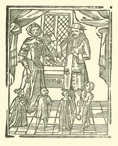 Ilustração para As Baladas Roxburghe (xilogravura) de (after) English School