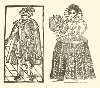 Ilustração para As Baladas Roxburghe (xilogravura) de (after) English School