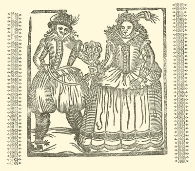 Ilustração para As Baladas Roxburghe (xilogravura) de (after) English School