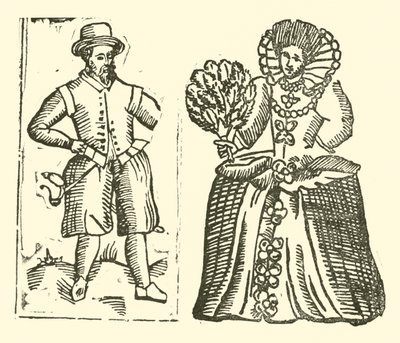 Ilustração para As Baladas Roxburghe (xilogravura) de (after) English School