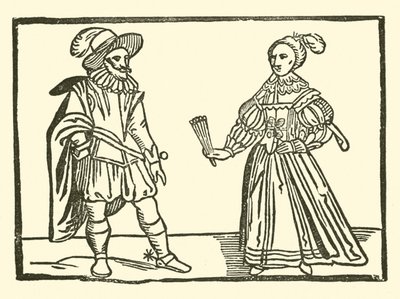 Ilustração para As Baladas Roxburghe (xilogravura) de (after) English School